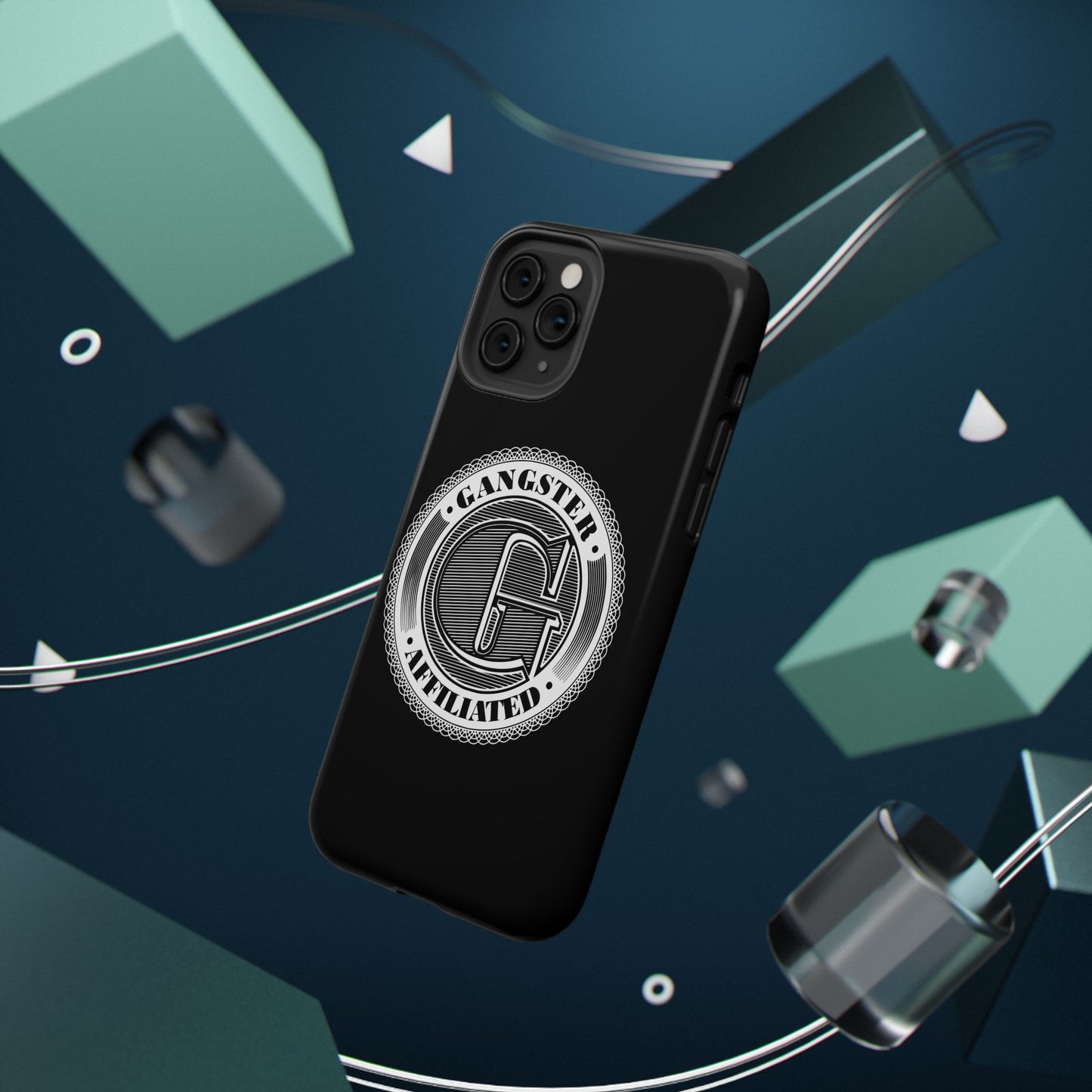 Gangster Affiliated Big "G" Monogram Logo Impact-Resistant Phone Case - Stylish Protection for Trendsetters