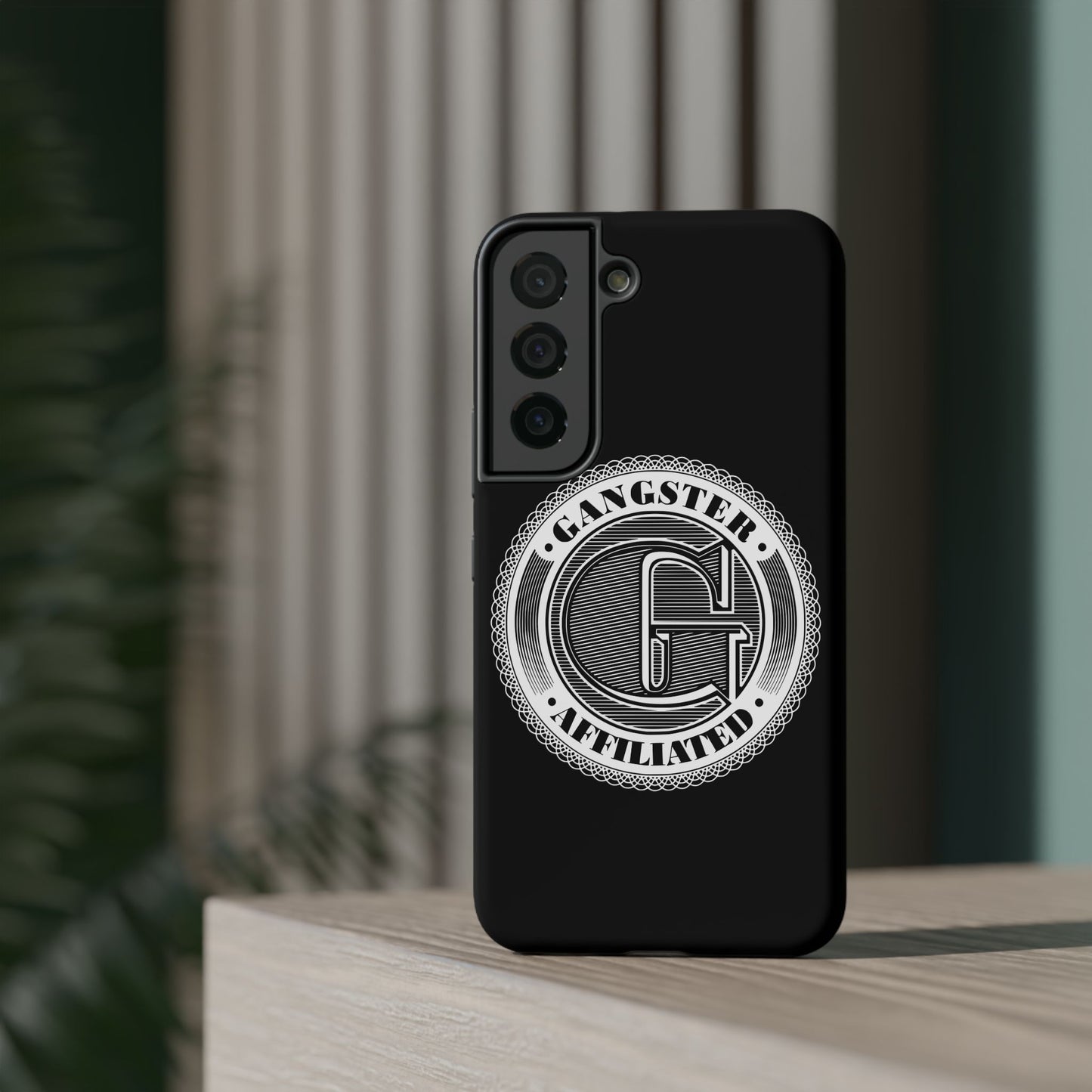 Gangster Affiliated Big "G" Monogram Logo Impact-Resistant Phone Case - Stylish Protection for Trendsetters