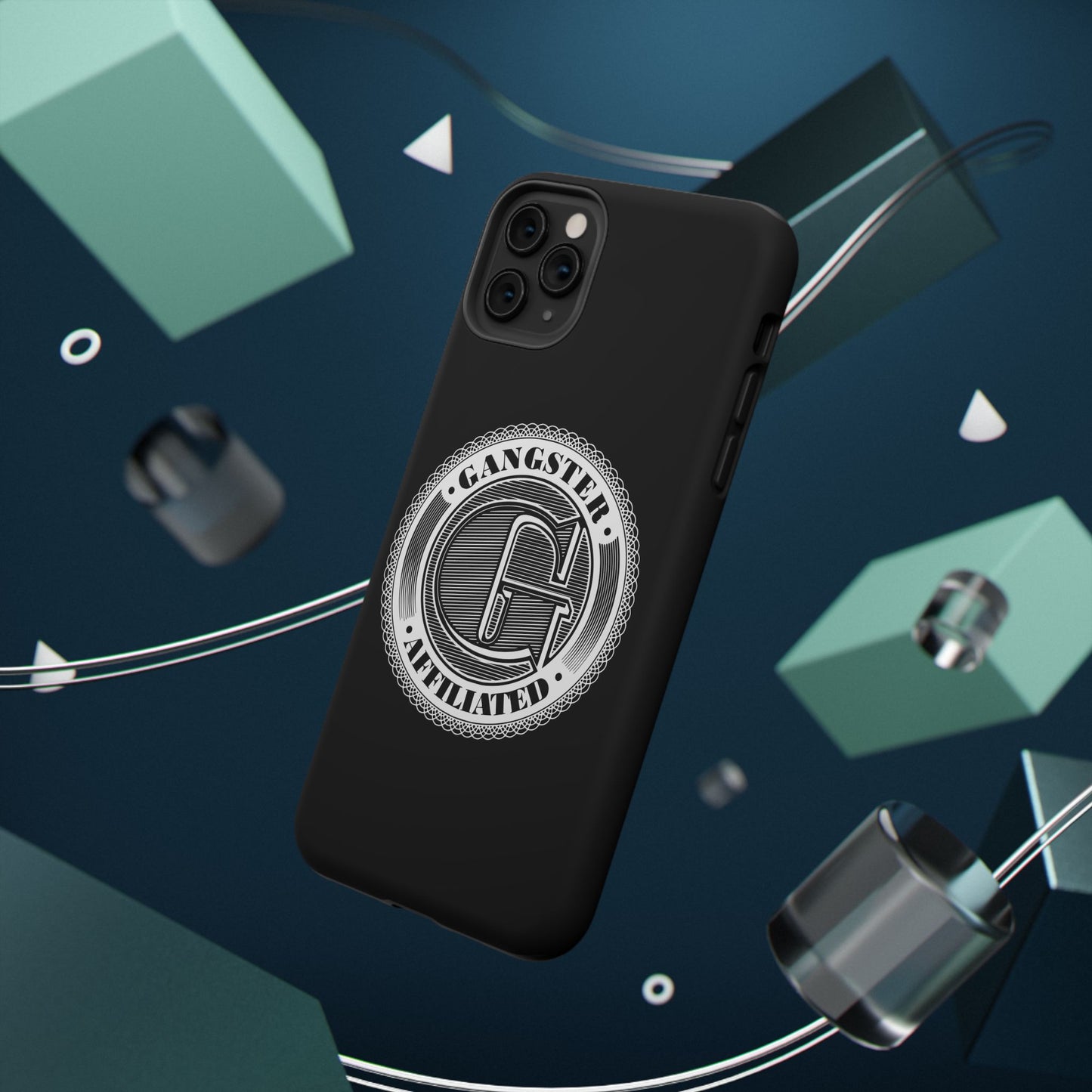 Gangster Affiliated Big "G" Monogram Logo Impact-Resistant Phone Case - Stylish Protection for Trendsetters