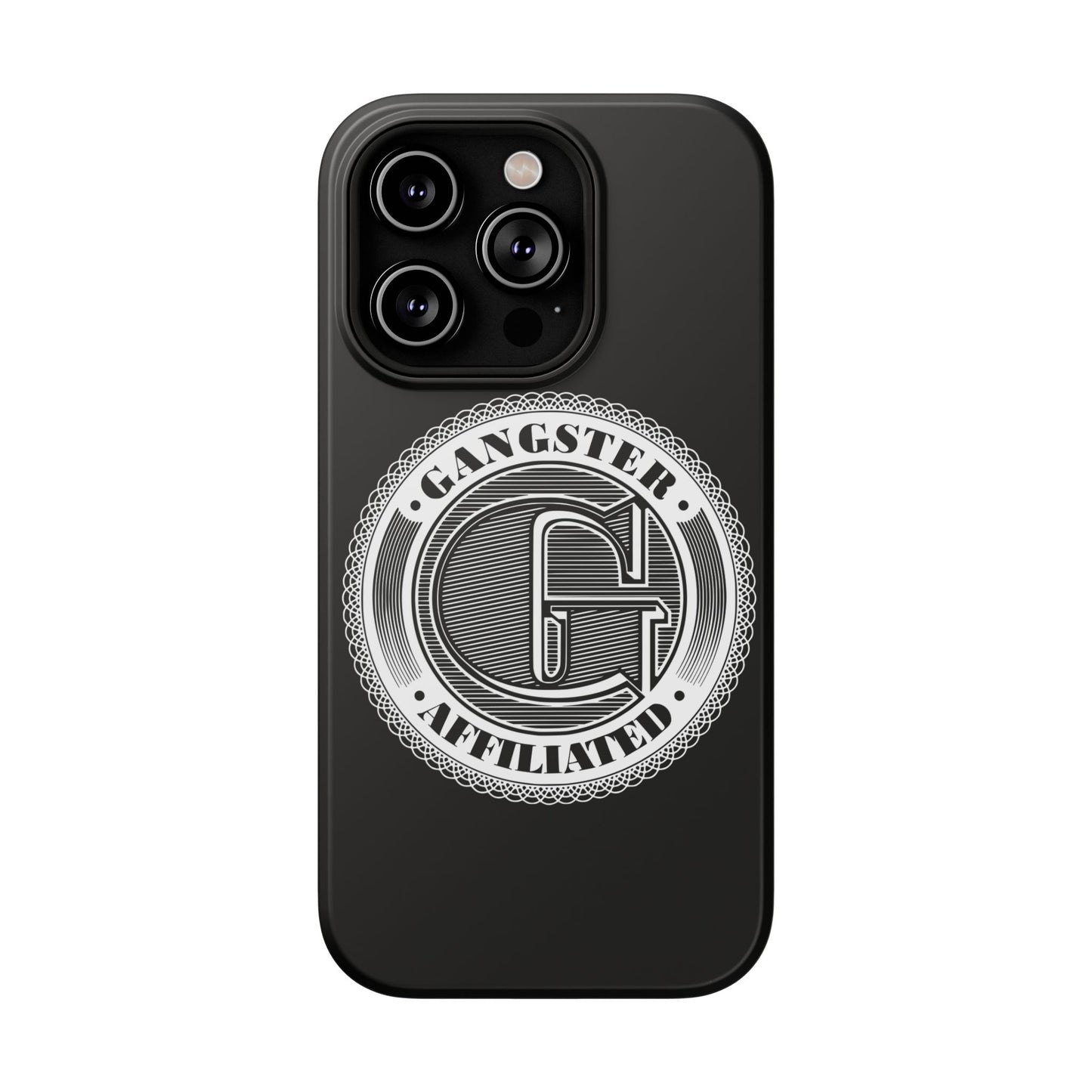 Gangster Affiliated Big "G" Monogram Logo Impact-Resistant Phone Case - Stylish Protection for Trendsetters