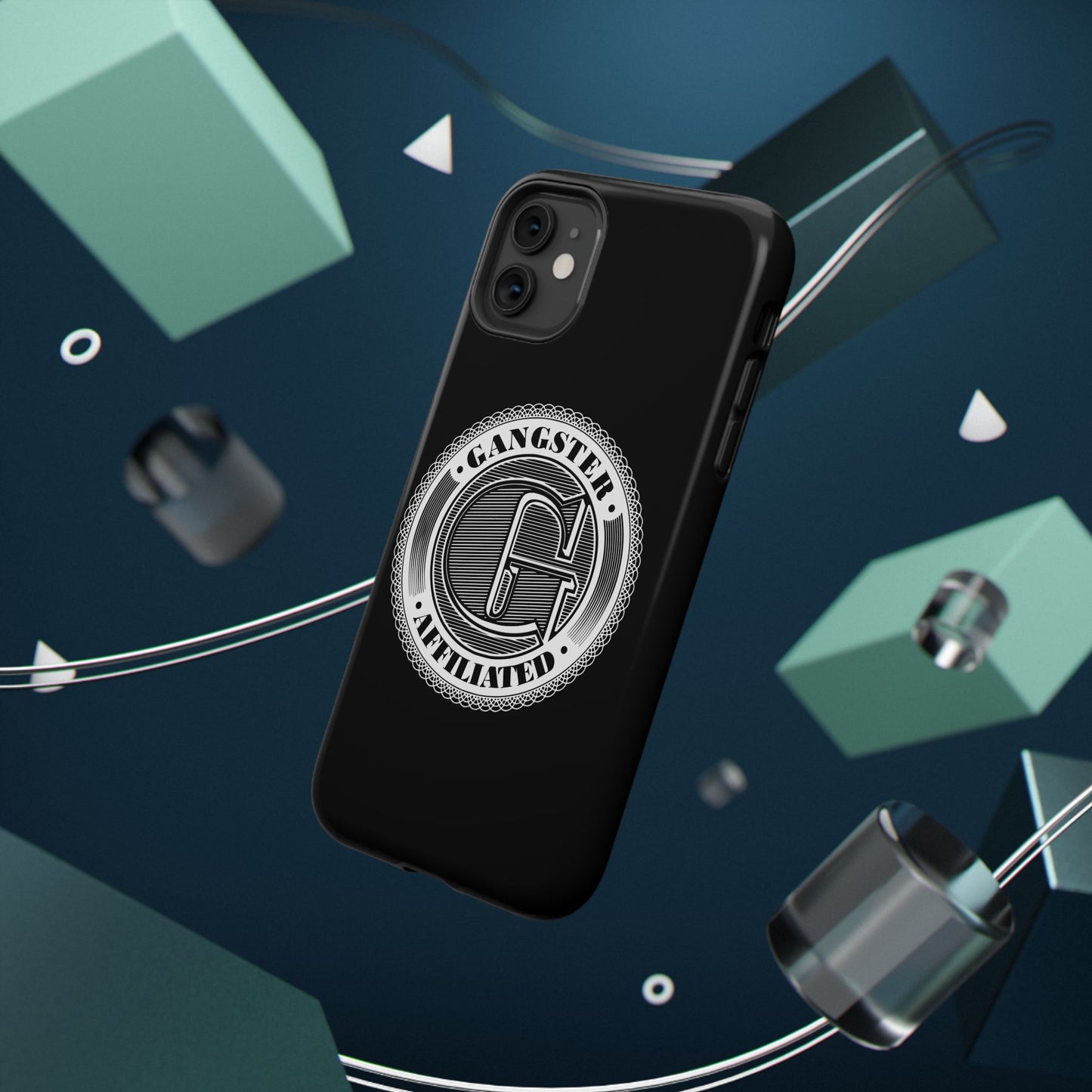 Gangster Affiliated Big "G" Monogram Logo Impact-Resistant Phone Case - Stylish Protection for Trendsetters