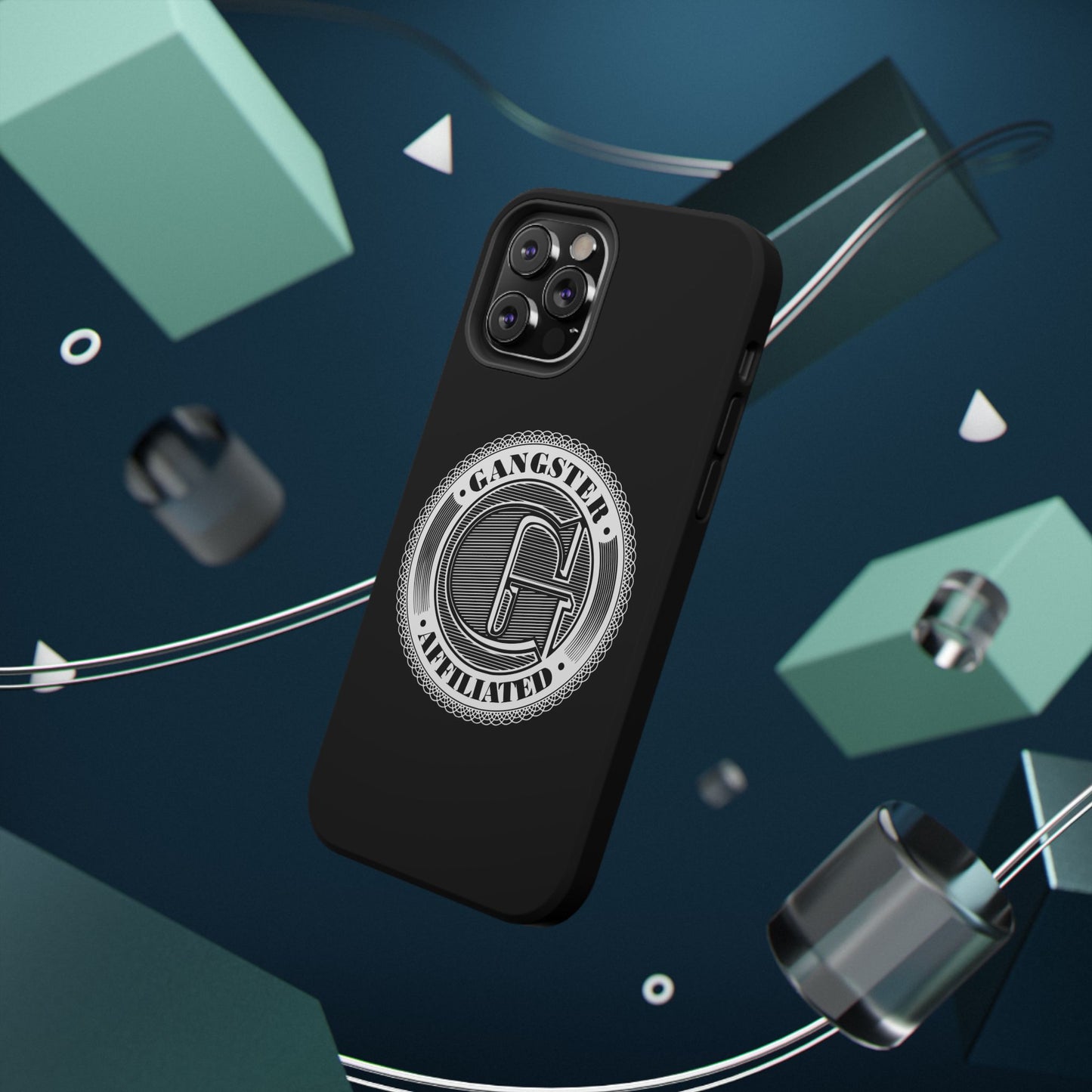 Gangster Affiliated Big "G" Monogram Logo Impact-Resistant Phone Case - Stylish Protection for Trendsetters