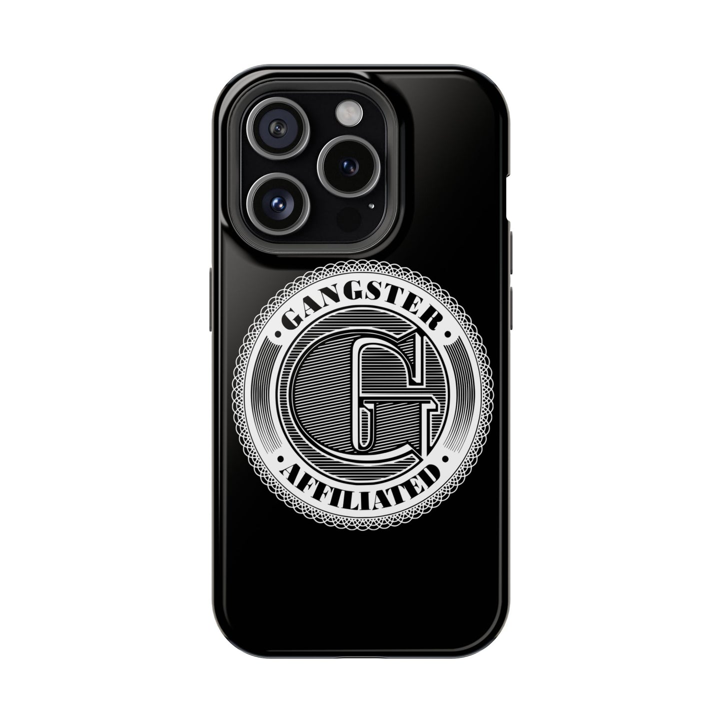 Gangster Affiliated Big "G" Monogram Logo Impact-Resistant Phone Case - Stylish Protection for Trendsetters