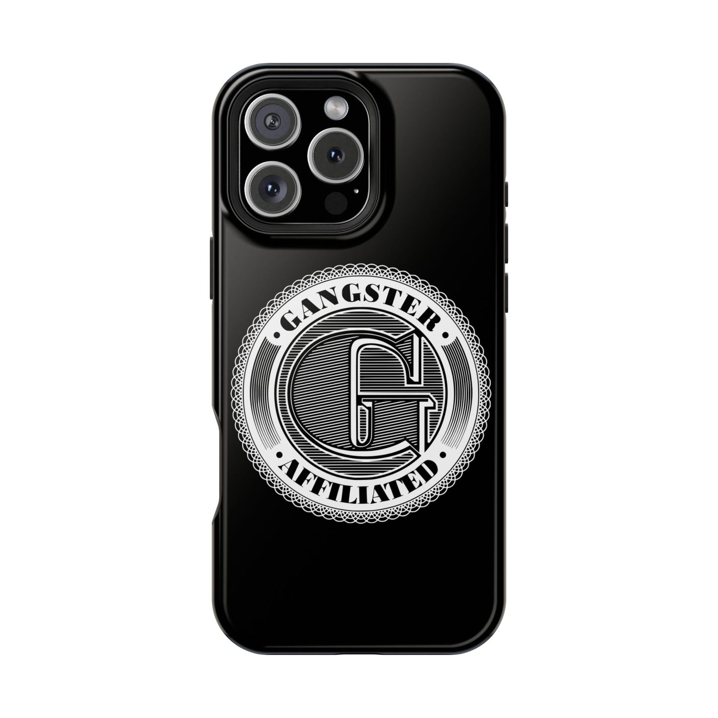 Gangster Affiliated Big "G" Monogram Logo Impact-Resistant Phone Case - Stylish Protection for Trendsetters
