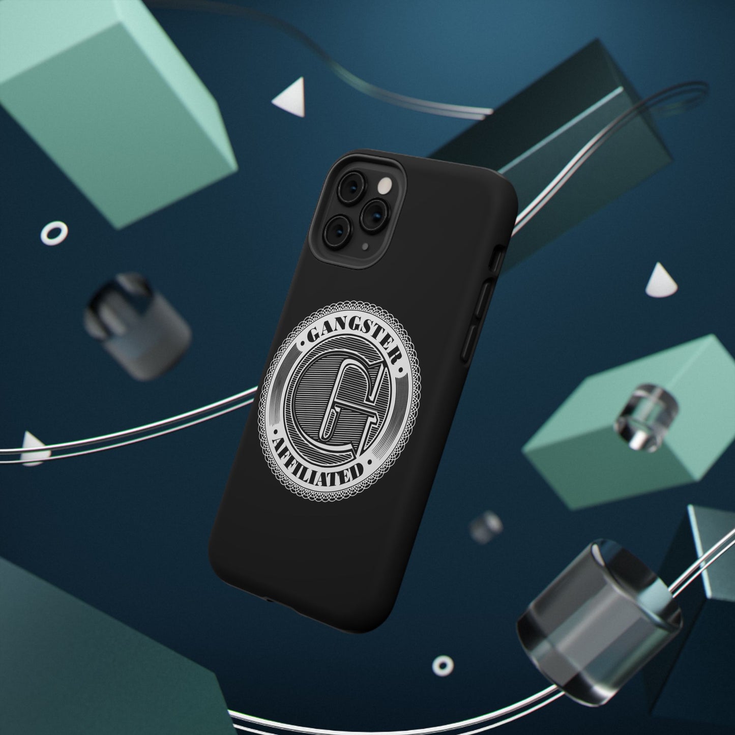 Gangster Affiliated Big "G" Monogram Logo Impact-Resistant Phone Case - Stylish Protection for Trendsetters