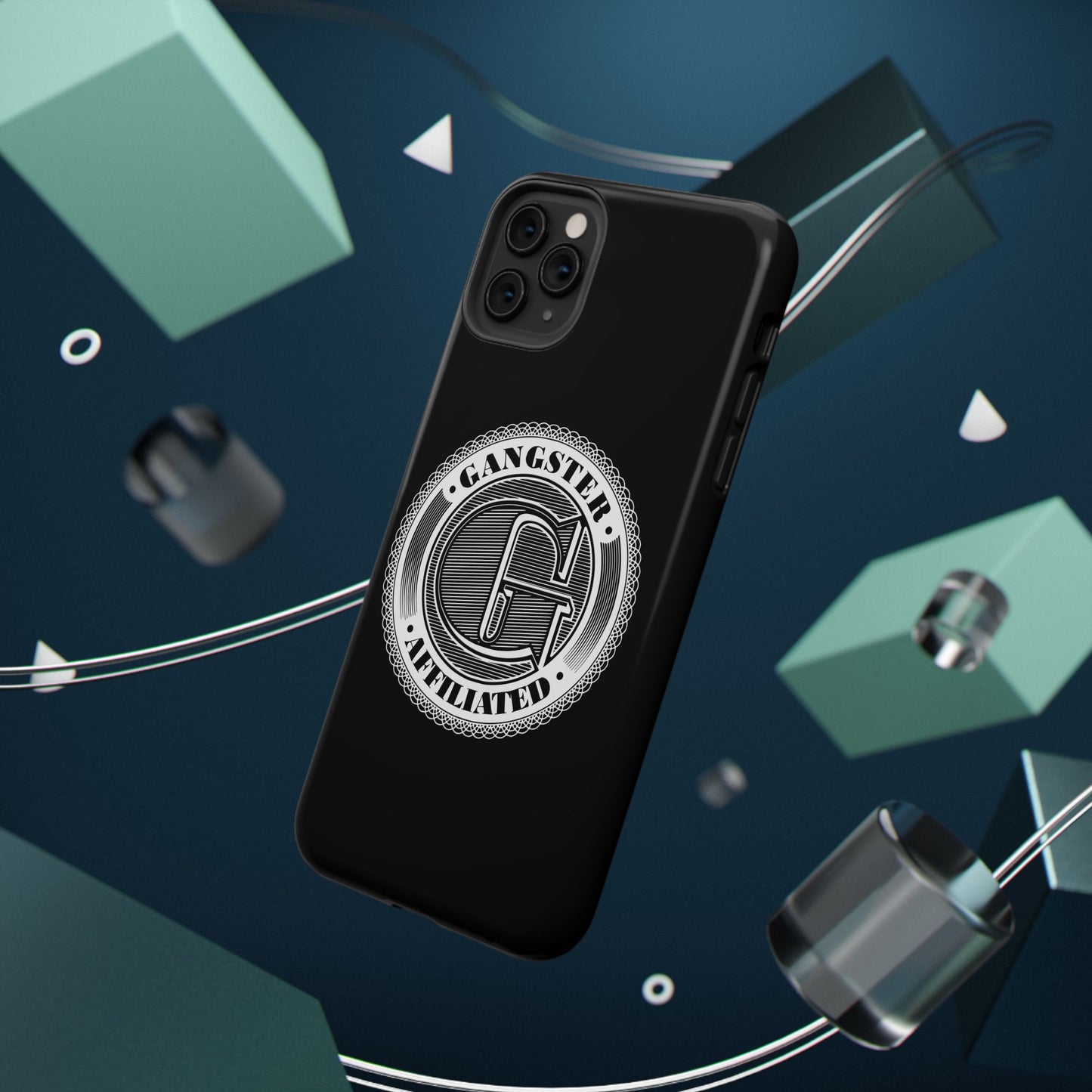 Gangster Affiliated Big "G" Monogram Logo Impact-Resistant Phone Case - Stylish Protection for Trendsetters