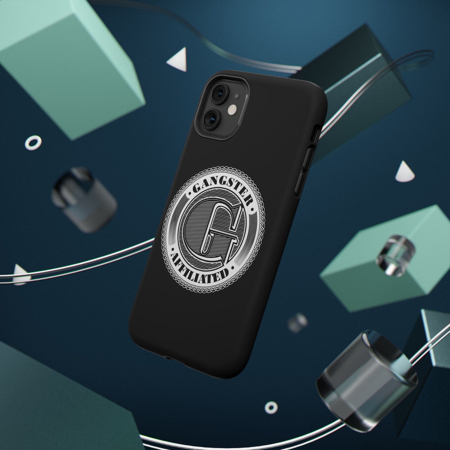 Gangster Affiliated Big "G" Monogram Logo Impact-Resistant Phone Case - Stylish Protection for Trendsetters