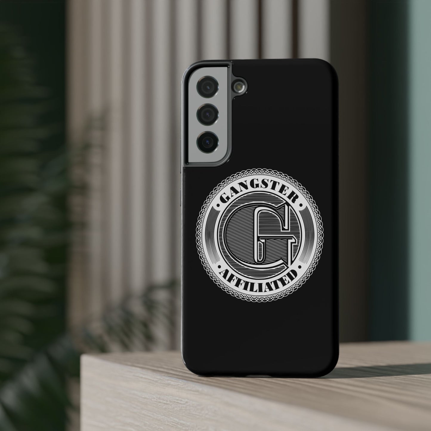 Gangster Affiliated Big "G" Monogram Logo Impact-Resistant Phone Case - Stylish Protection for Trendsetters