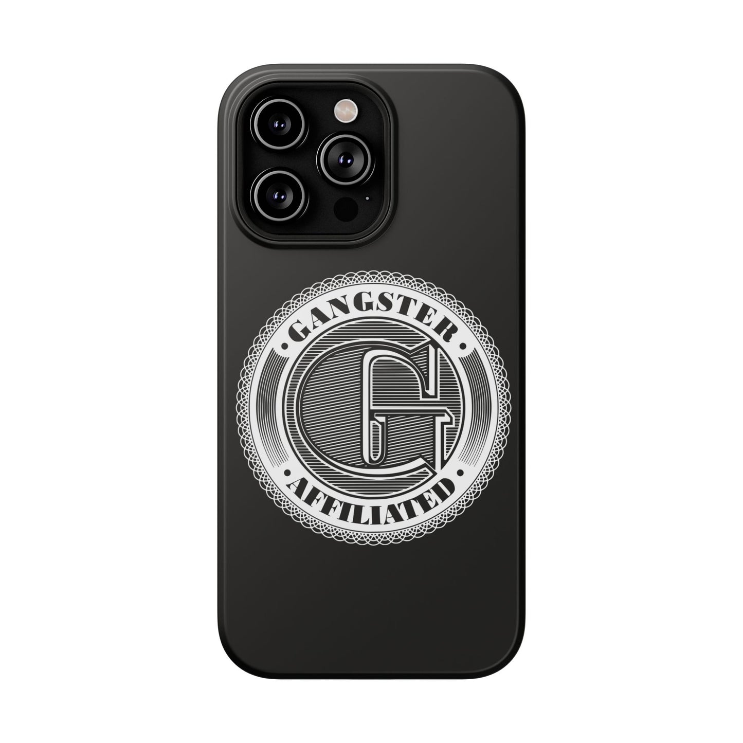 Gangster Affiliated Big "G" Monogram Logo Impact-Resistant Phone Case - Stylish Protection for Trendsetters