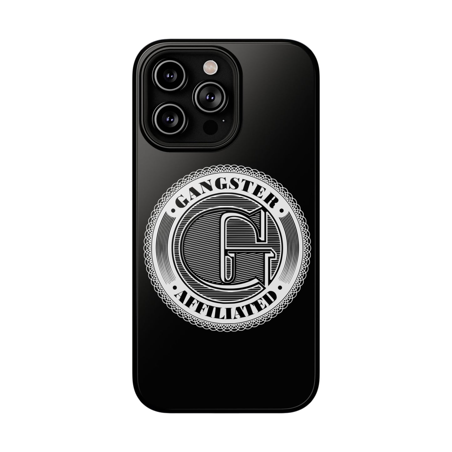 Gangster Affiliated Big "G" Monogram Logo Impact-Resistant Phone Case - Stylish Protection for Trendsetters