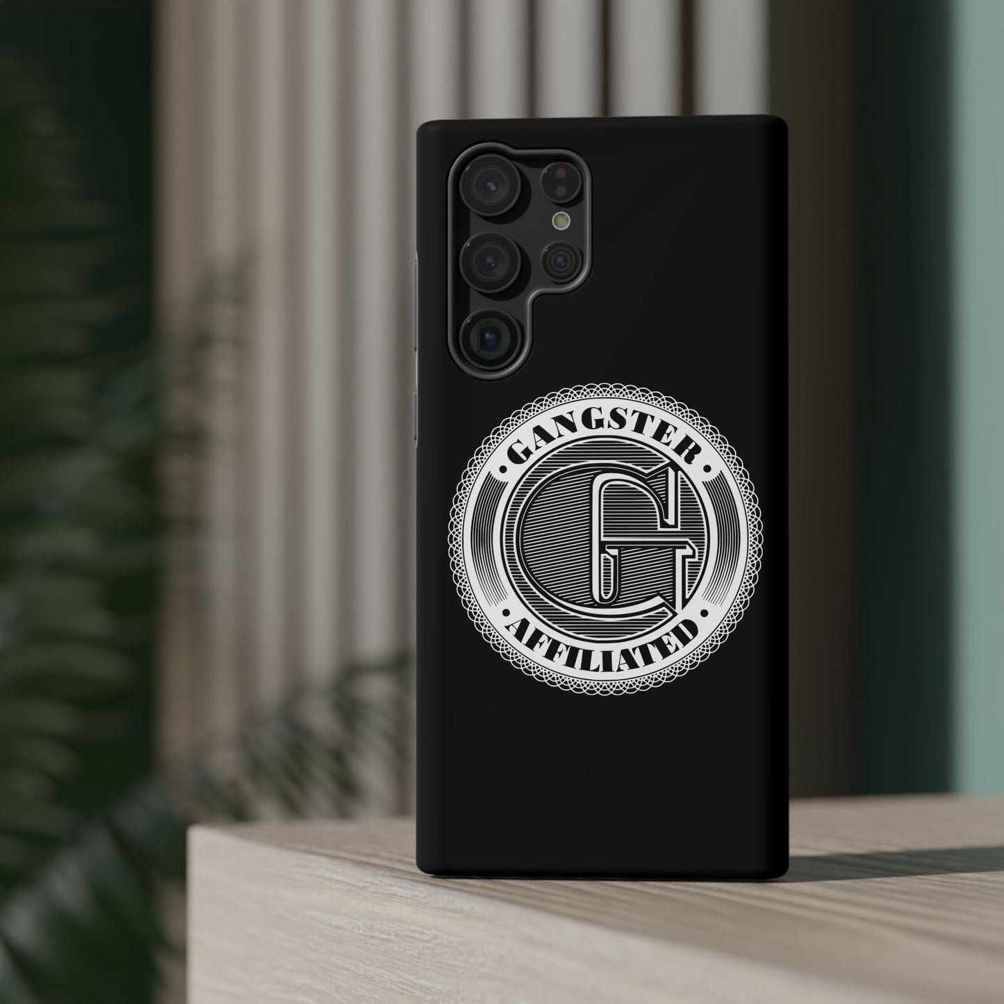 Gangster Affiliated Big "G" Monogram Logo Impact-Resistant Phone Case - Stylish Protection for Trendsetters