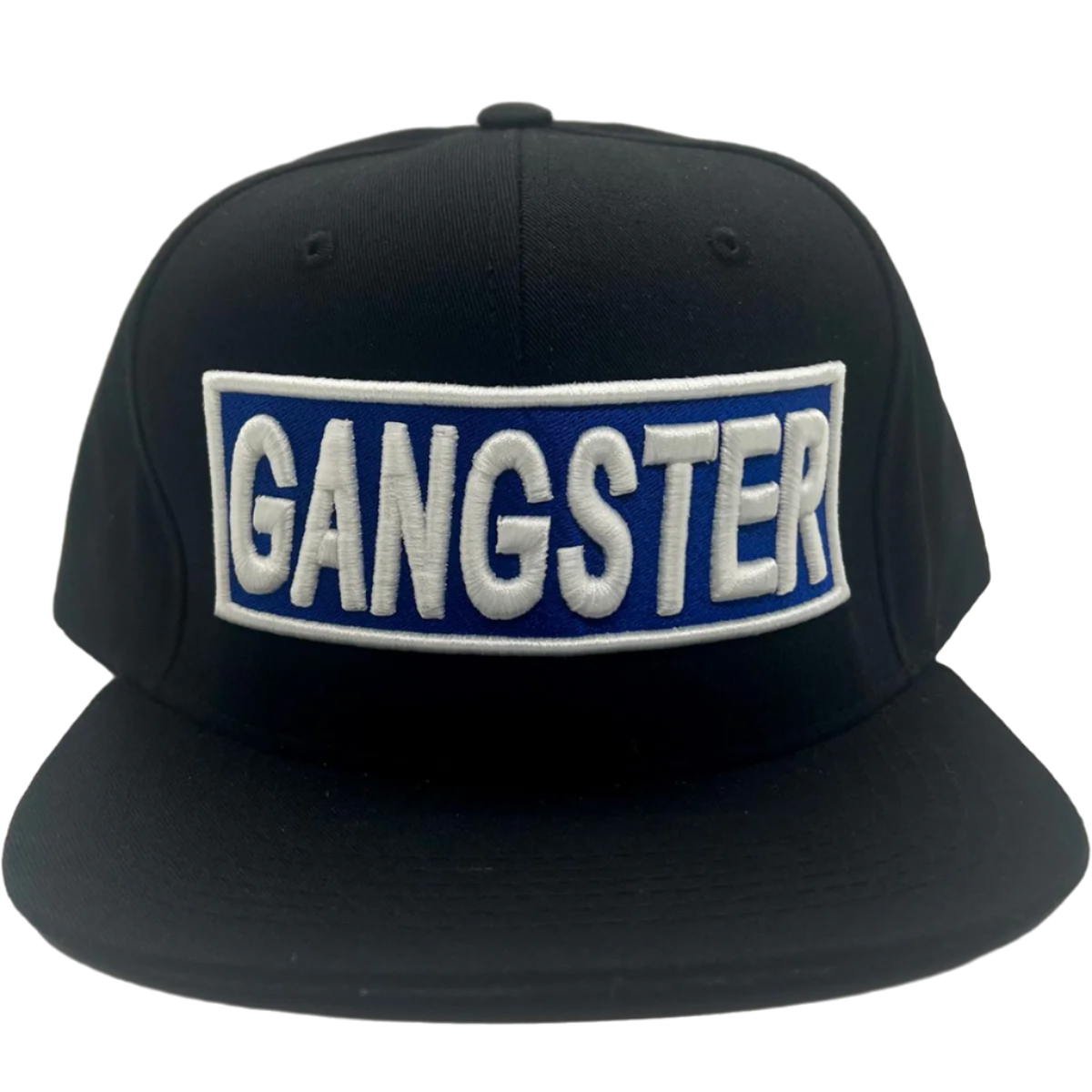 Gangster Affiliated Embroidered Black w/Blue "AFFLTD" Snapback