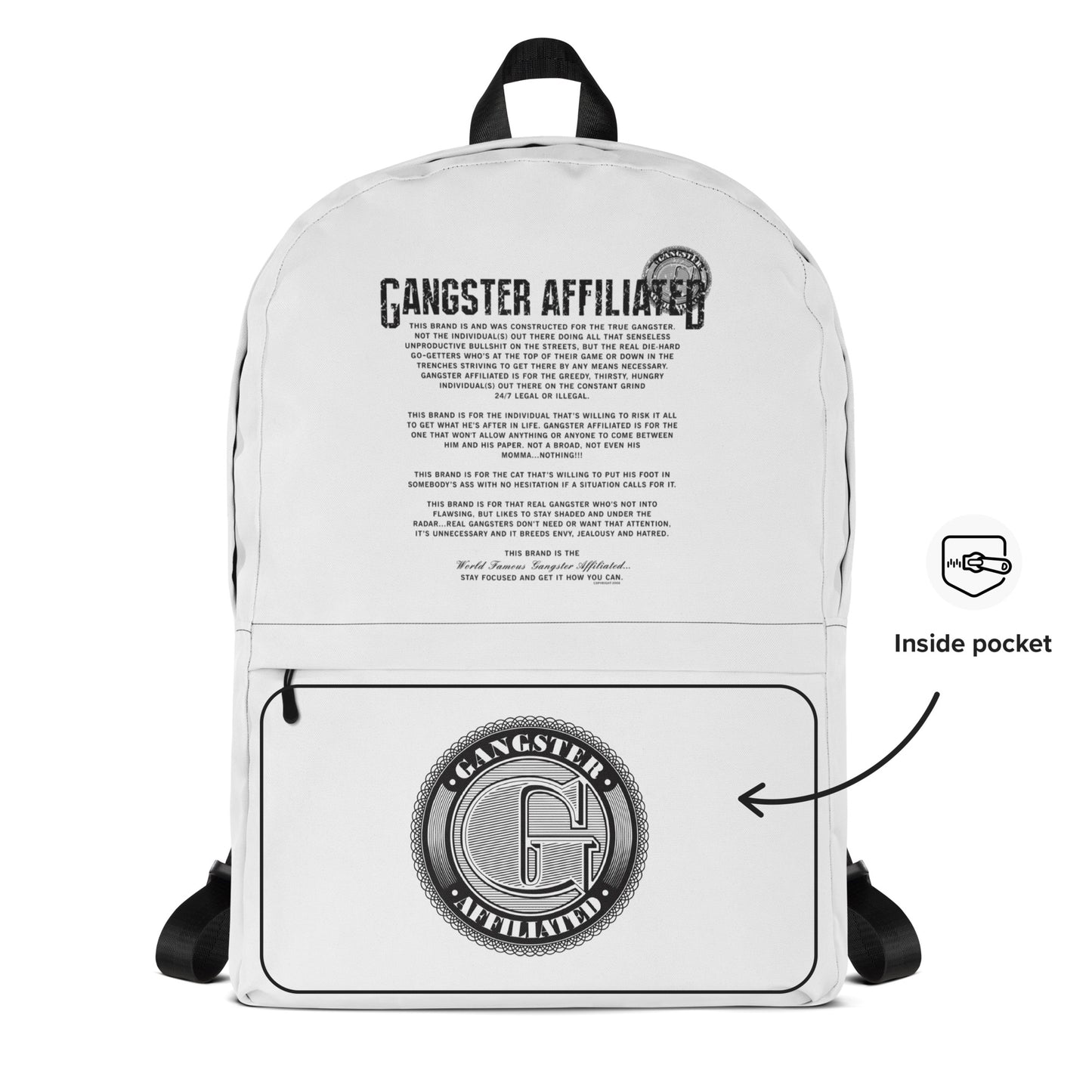 Gangster Affiliated "Creed" Backpack