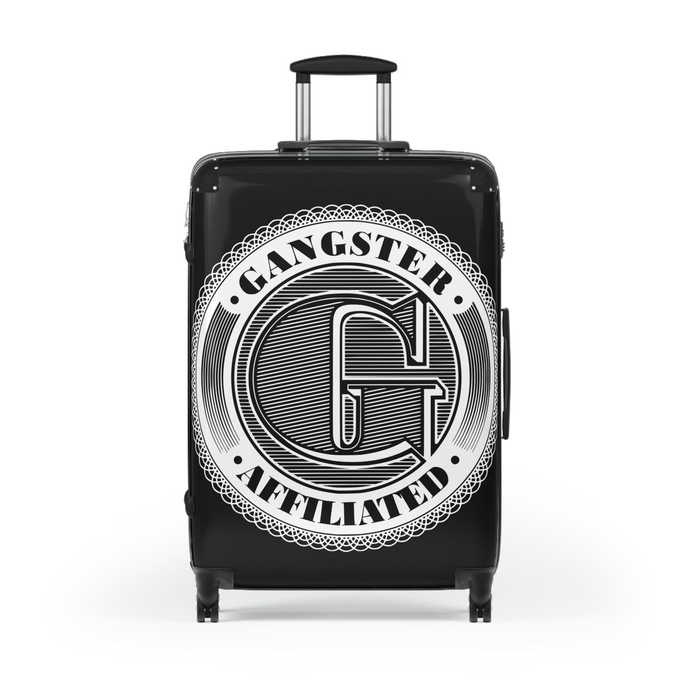 Gangster Affiliated Big G Monogram Rolling Suitcase for Travel Enthusiasts