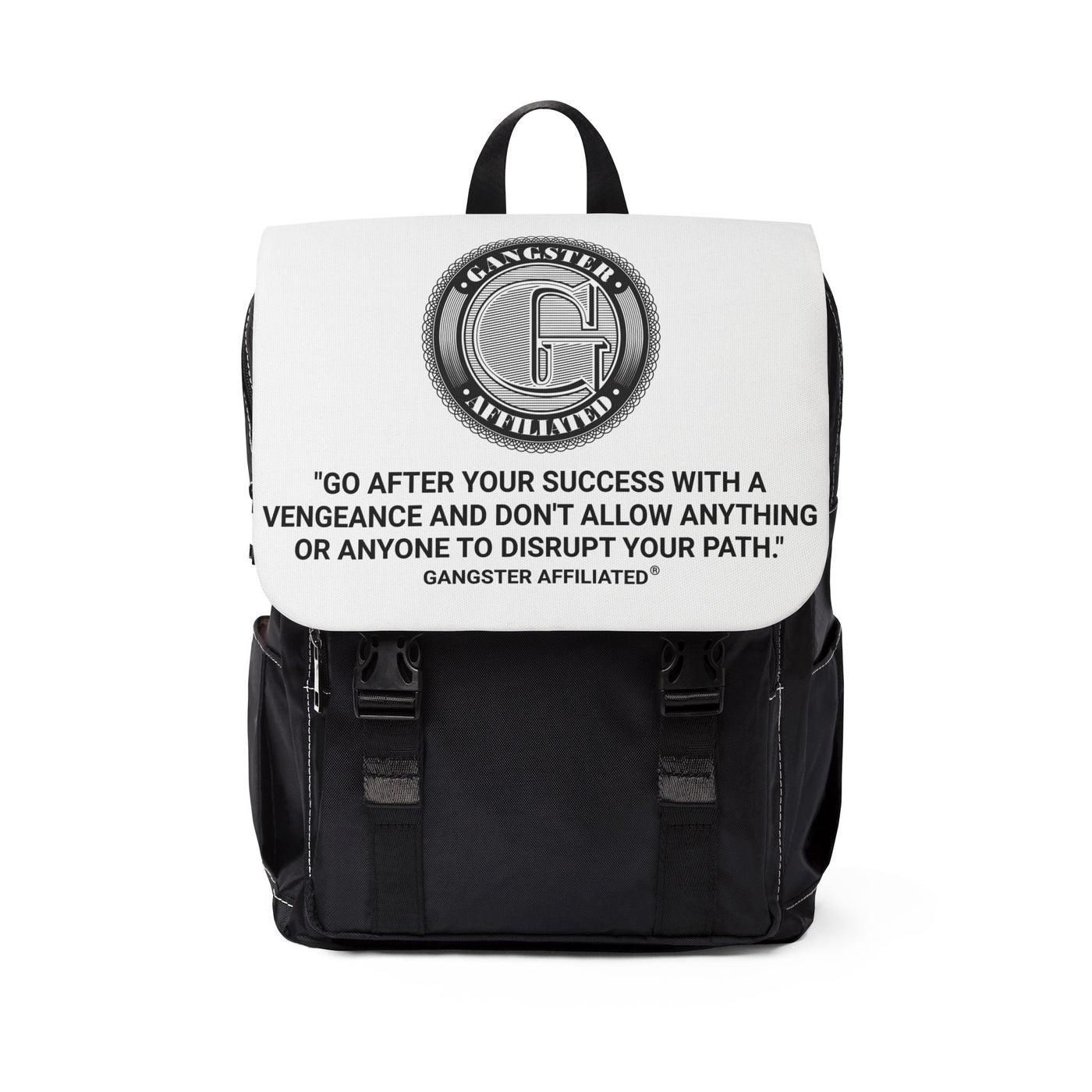 Gangster Affiliated Big "G" Monogram Unisex Casual Shoulder Backpack