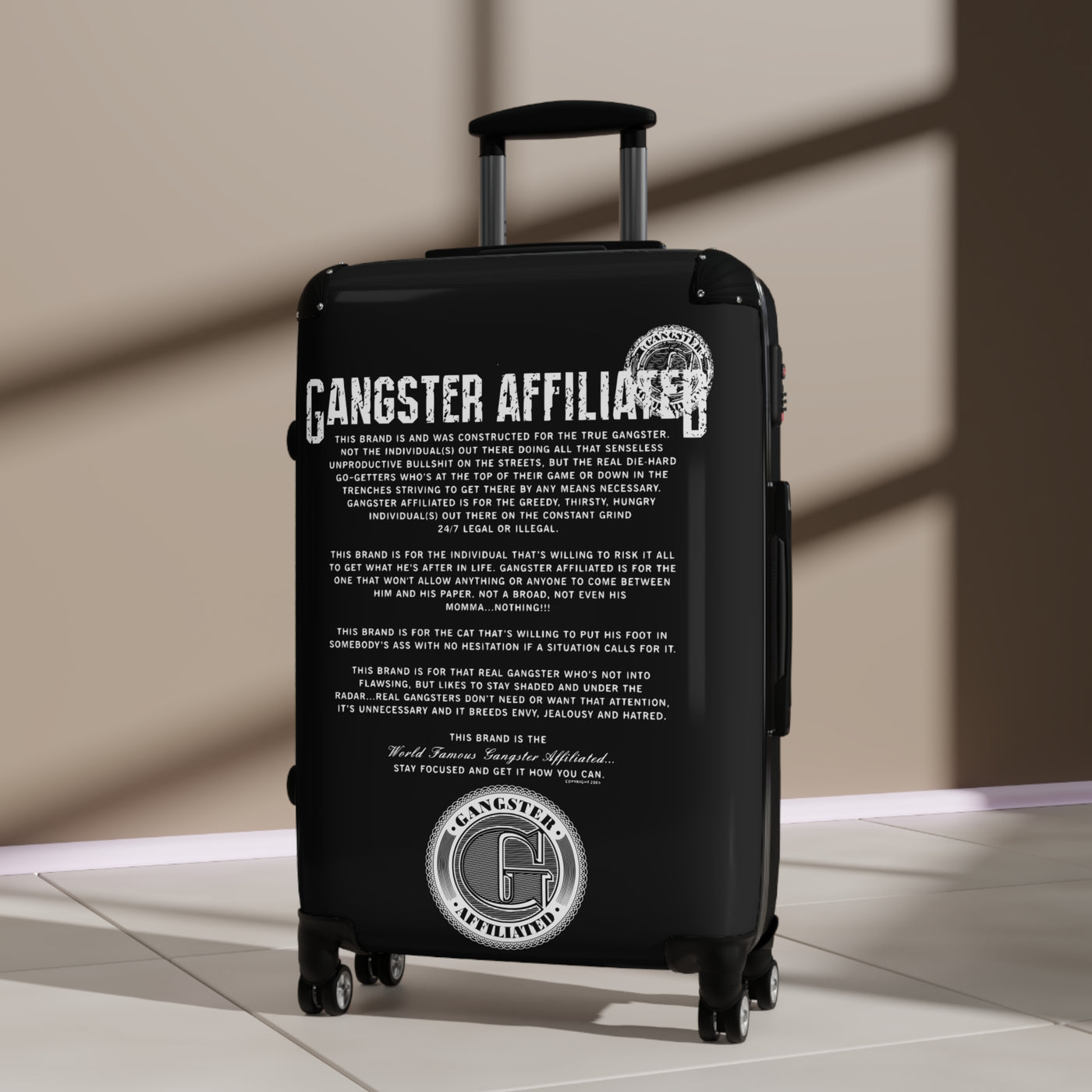 Gangster Affiliated ANTHEM Stylish Carry-On Suitcase