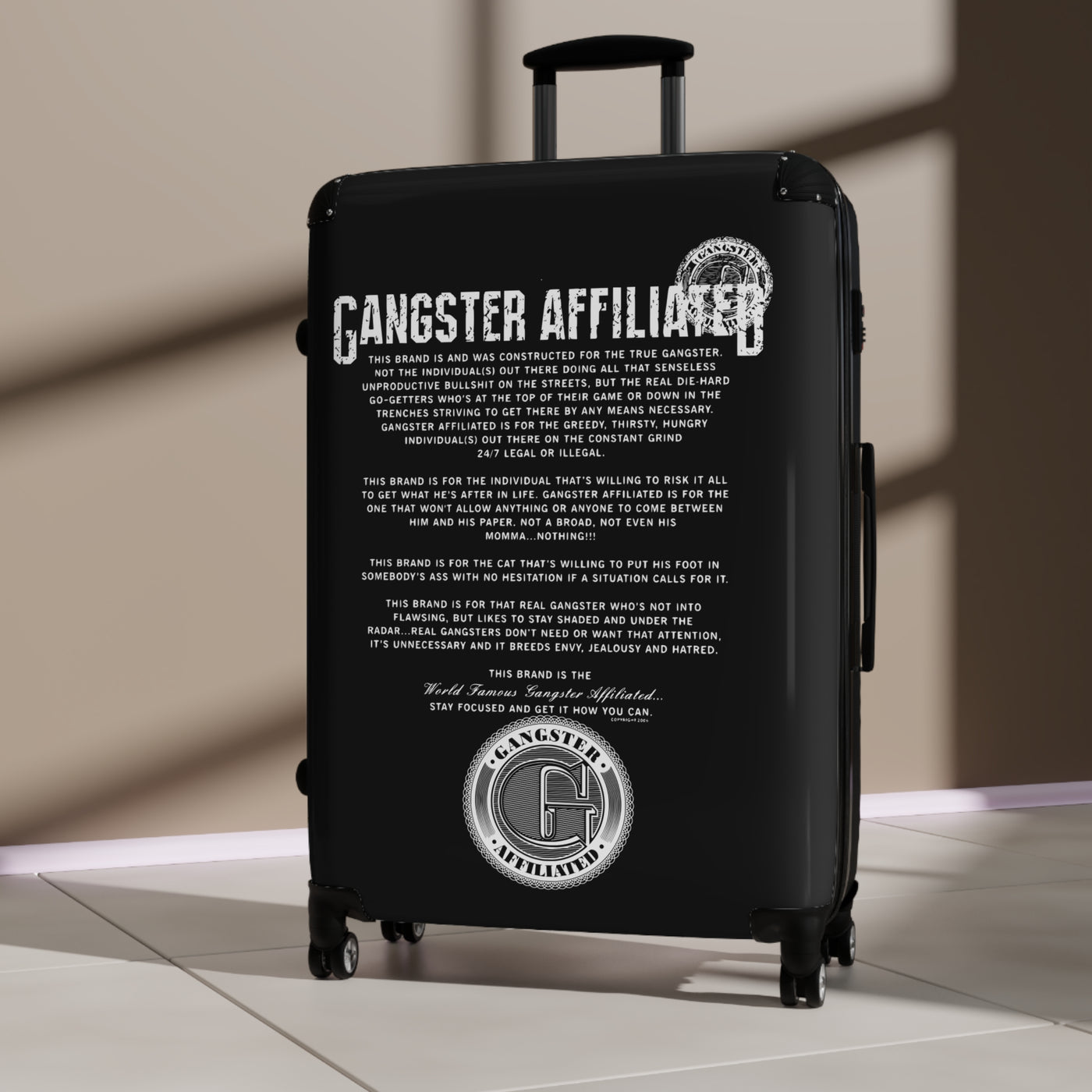 Gangster Affiliated ANTHEM Stylish Carry-On Suitcase