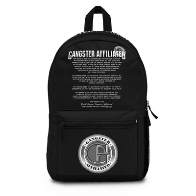 Gangster Affiliated "Creed" Black Backpack