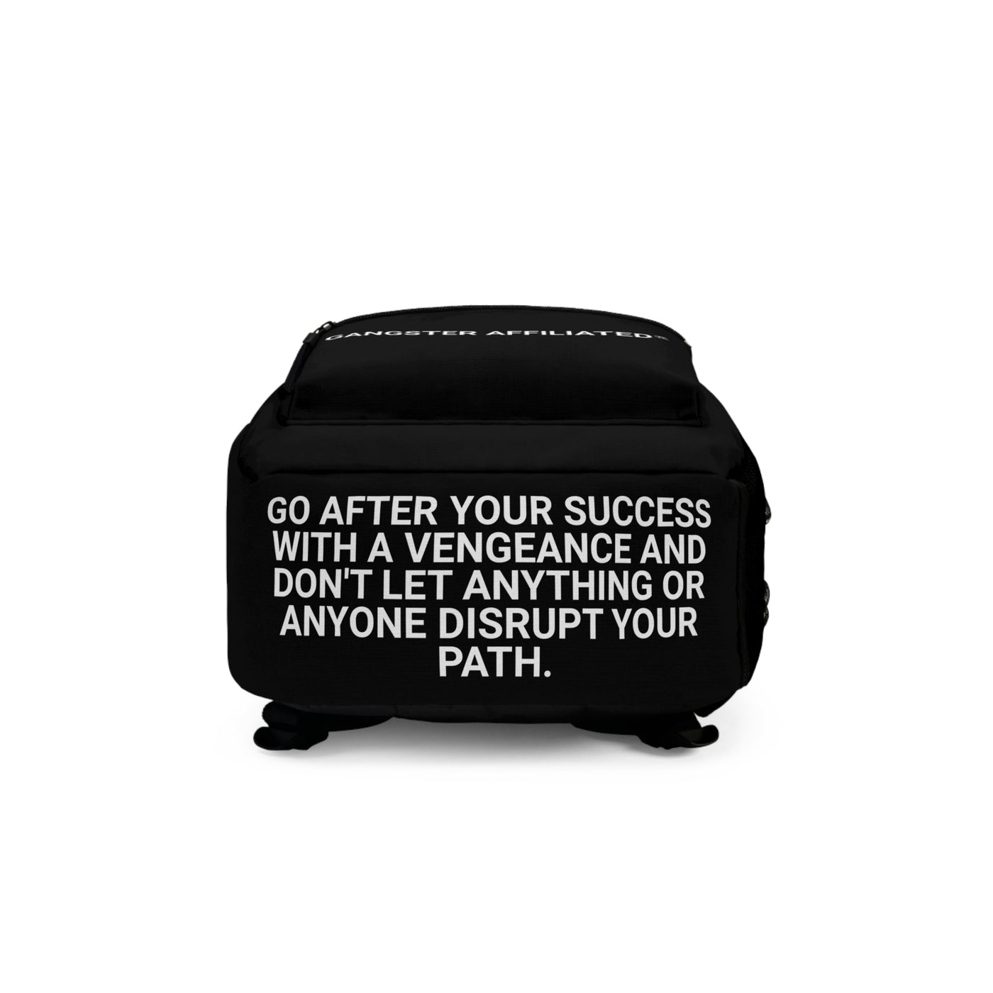 Gangster Affiliated Big "G" Monogram Logo Black Backpack