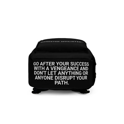 Gangster Affiliated Big "G" Monogram Logo Black Backpack