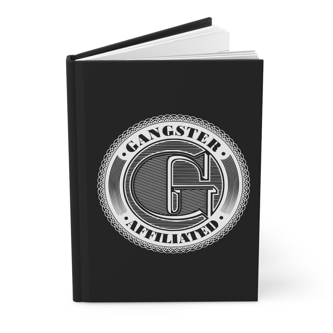 Gangster Affiliated Big "G" Monogram Logo Hardcover Journal Matte