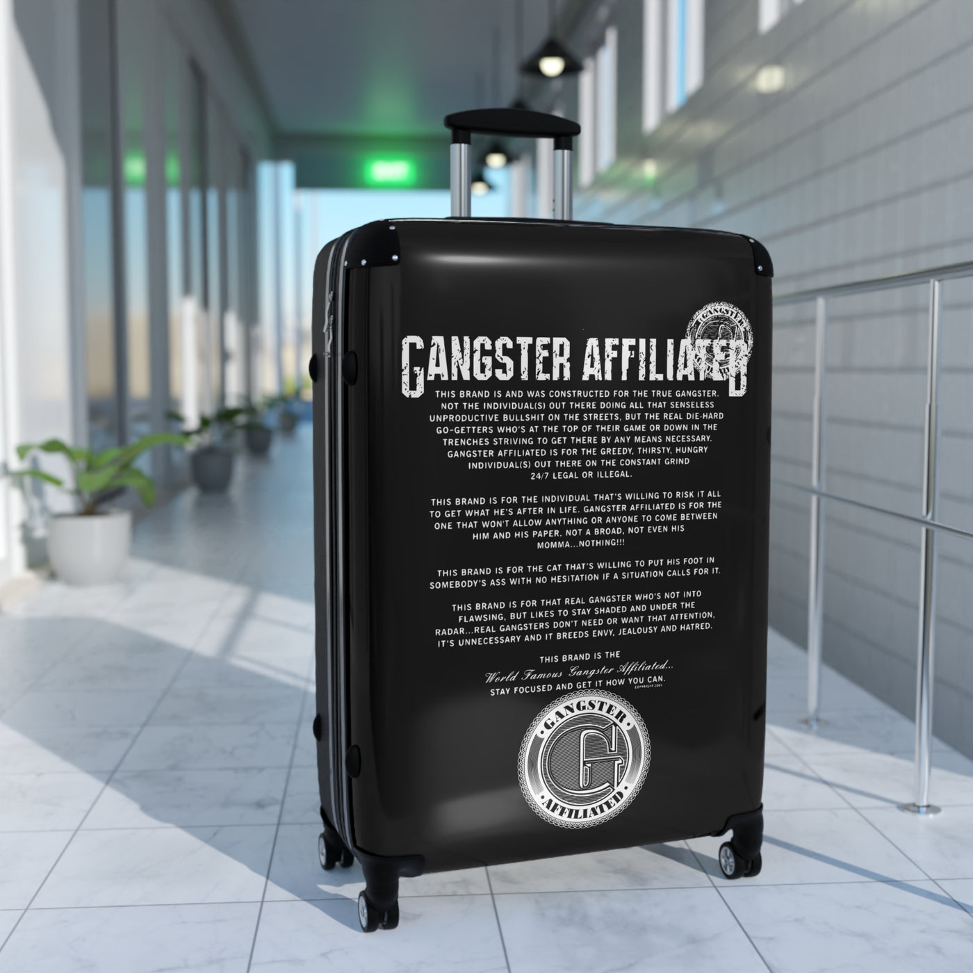 Gangster Affiliated ANTHEM Stylish Carry-On Suitcase