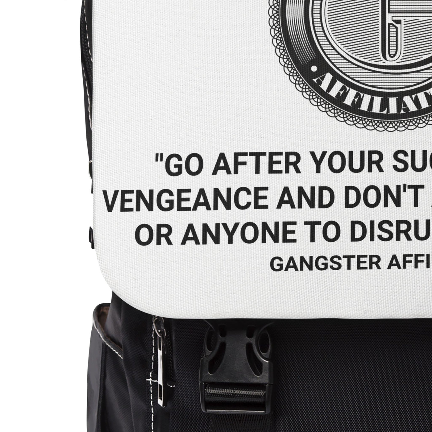 Gangster Affiliated Big "G" Monogram Unisex Casual Shoulder Backpack
