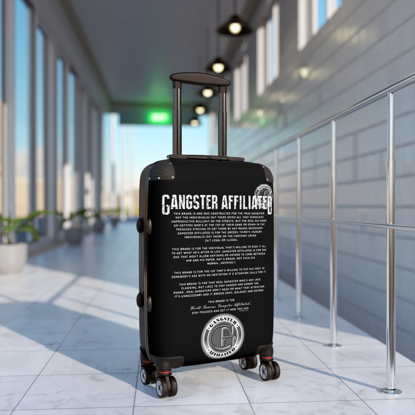 Gangster Affiliated ANTHEM Stylish Carry-On Suitcase