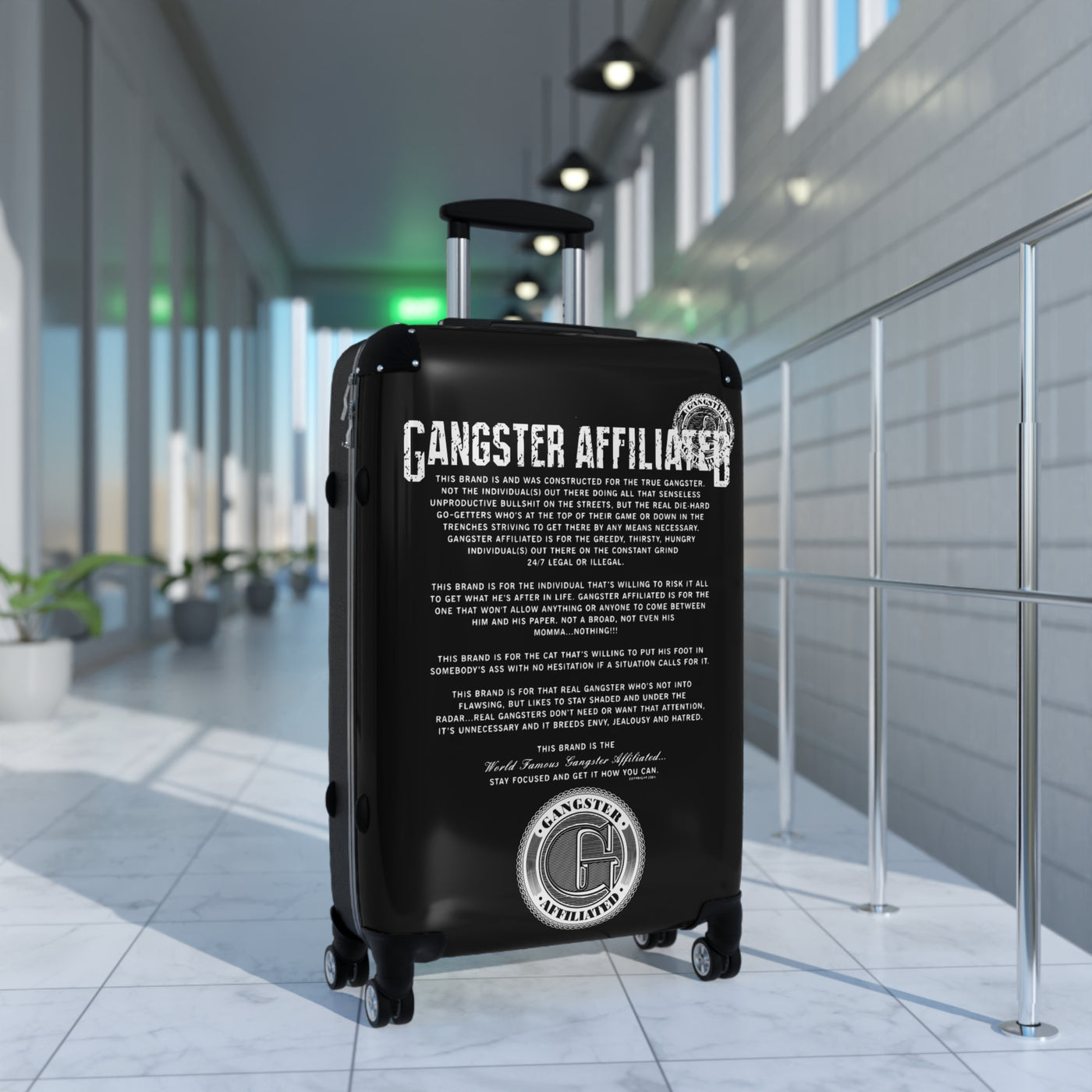 Gangster Affiliated ANTHEM Stylish Carry-On Suitcase