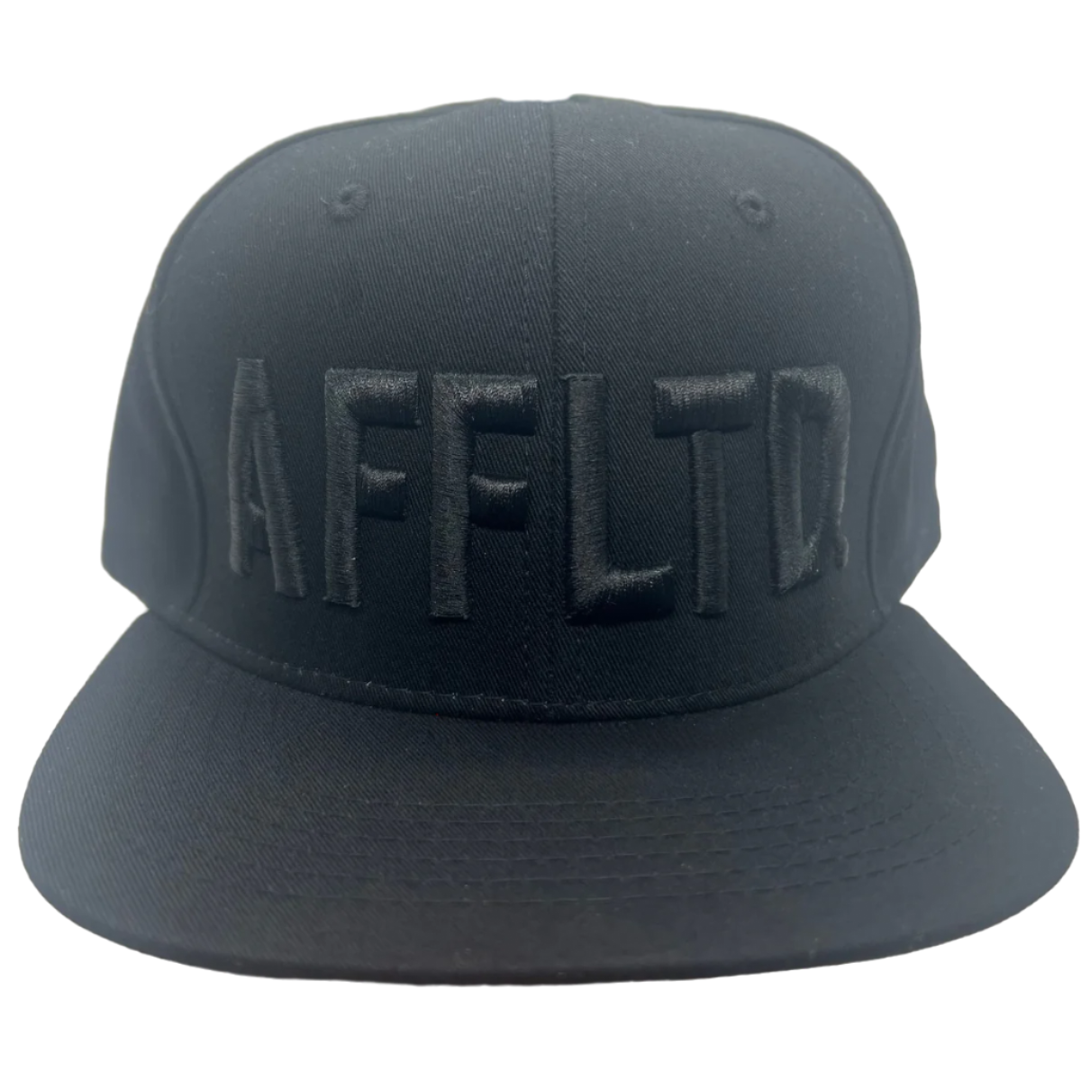 Gangster Affiliated Embroidered Black w/Black Embroidered "AFFLTD" Snapback