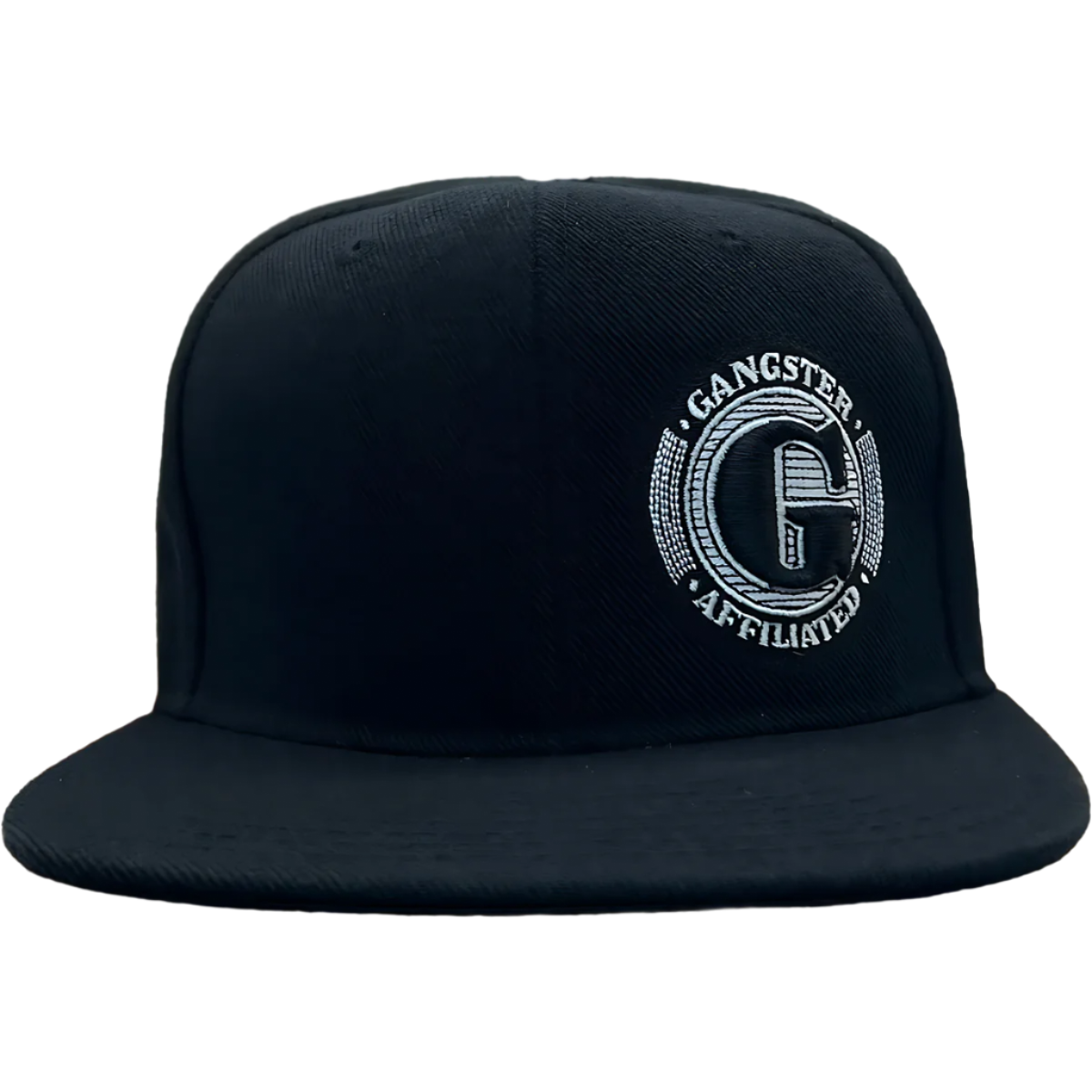Gangster Affiliated Big "G" Logo Mongram Black Snapback