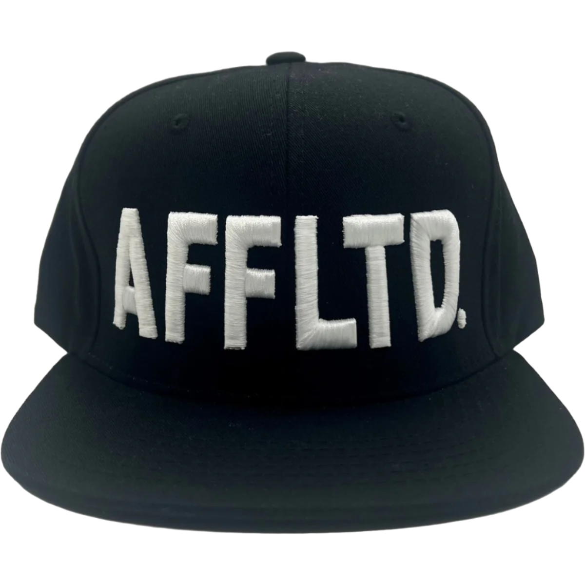 Gangster Affiliated Embroidered Black wWhite "AFFLTD" Snapback