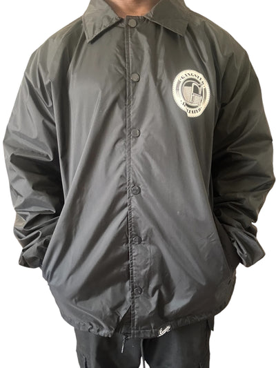 Gangster Affiliated  OG Coach Jacket (Black) With Big "G" Logo Monogram