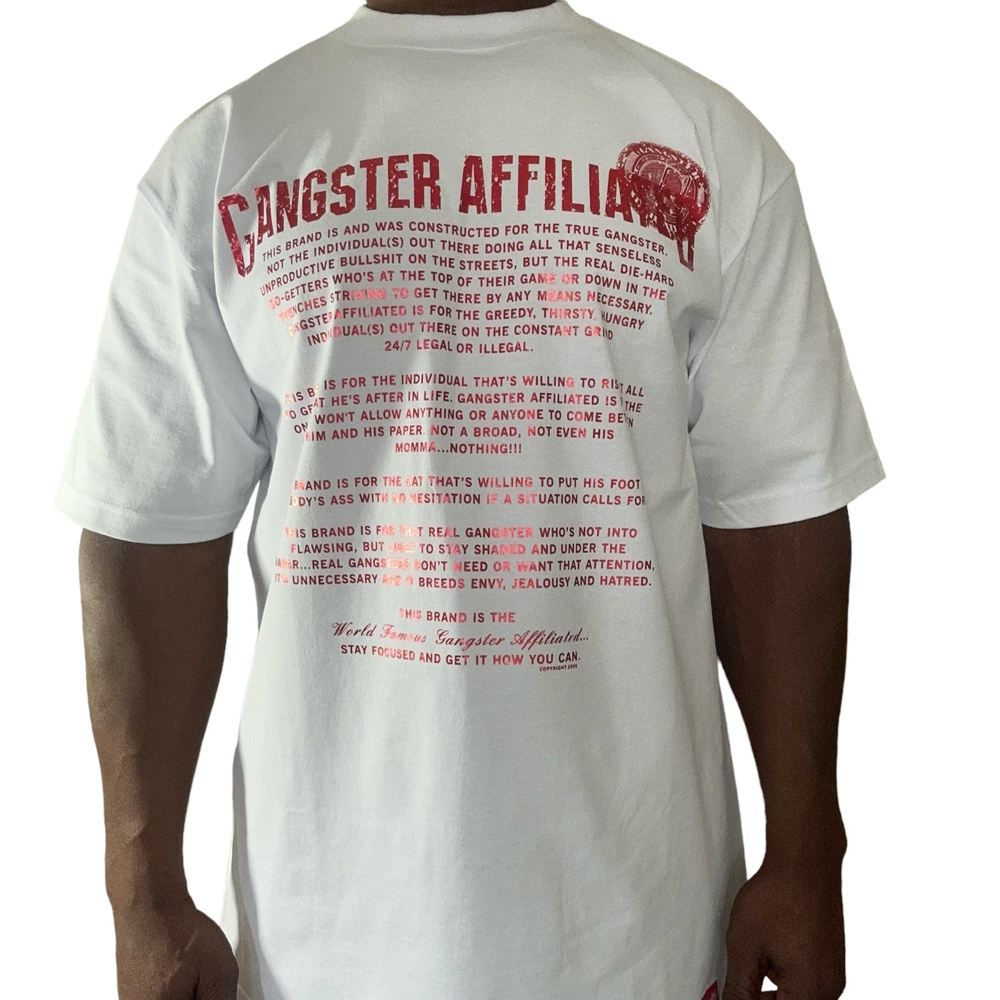 Gangster Affiliated "Creed" Red Foil T-Shirt