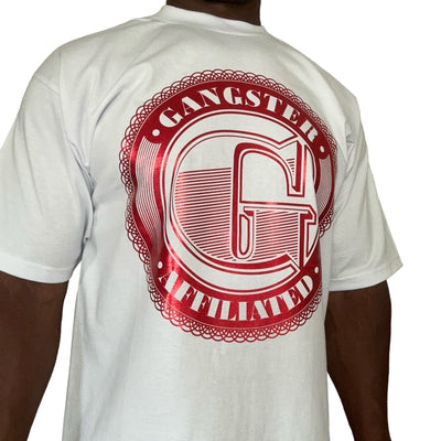 Gangster Affiliated Big "G" Monogram Red Foil T-Shirt