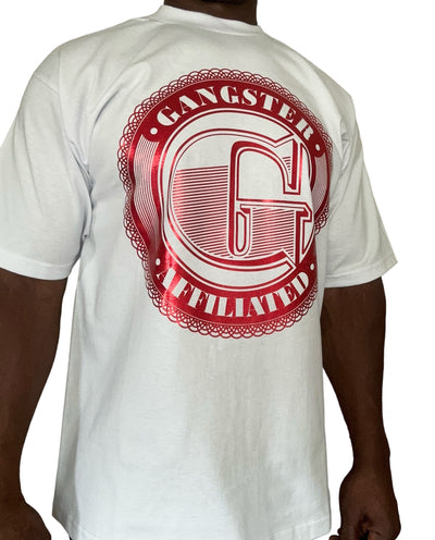 Gangster Affiliated Big "G" Monogram Red Foil T-Shirt
