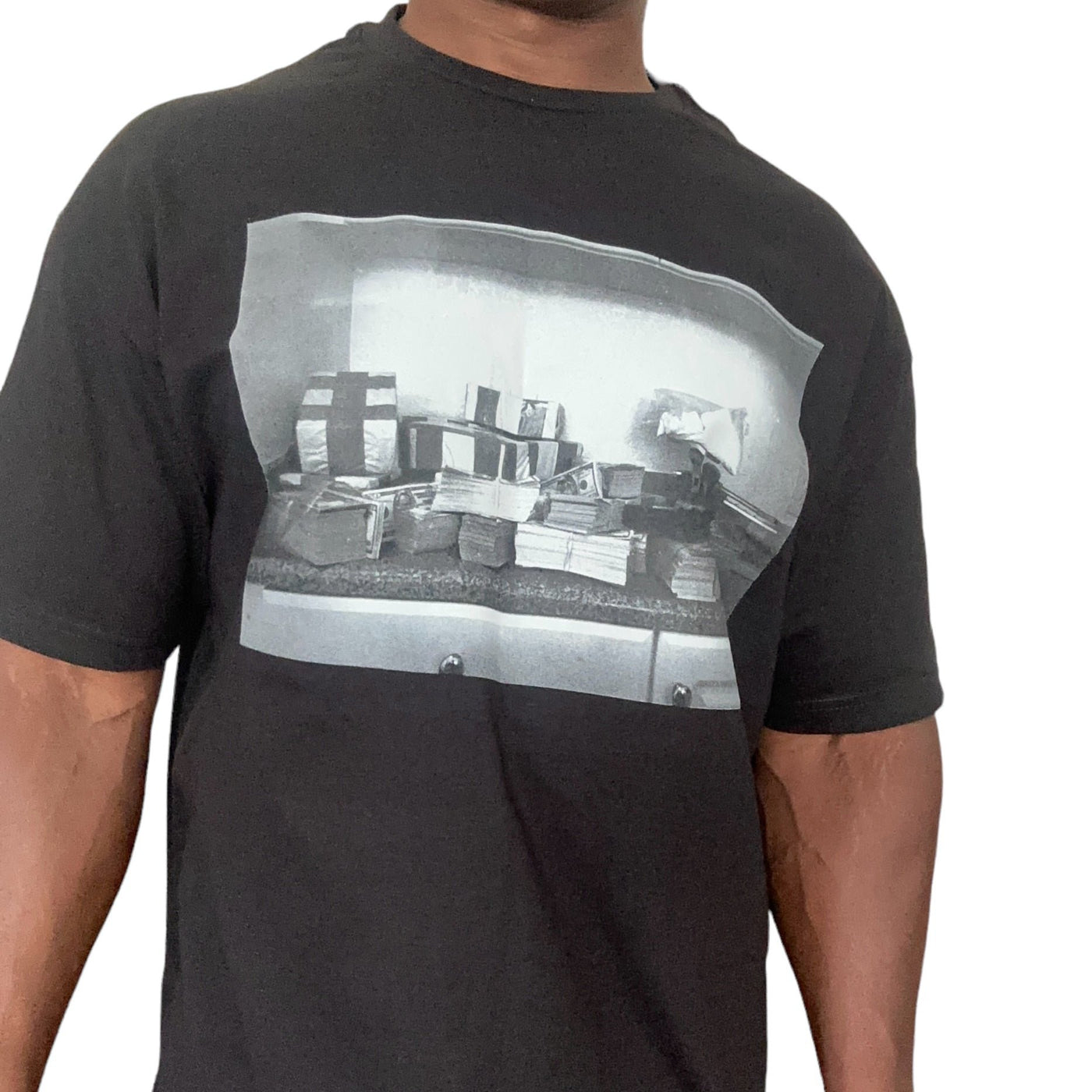 Gangster Affiliated Screen Printed Poster Print (Black) Short Sleeve T-Shirt