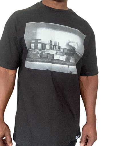 Gangster Affiliated Screen Printed Poster Print (Black) Short Sleeve T-Shirt