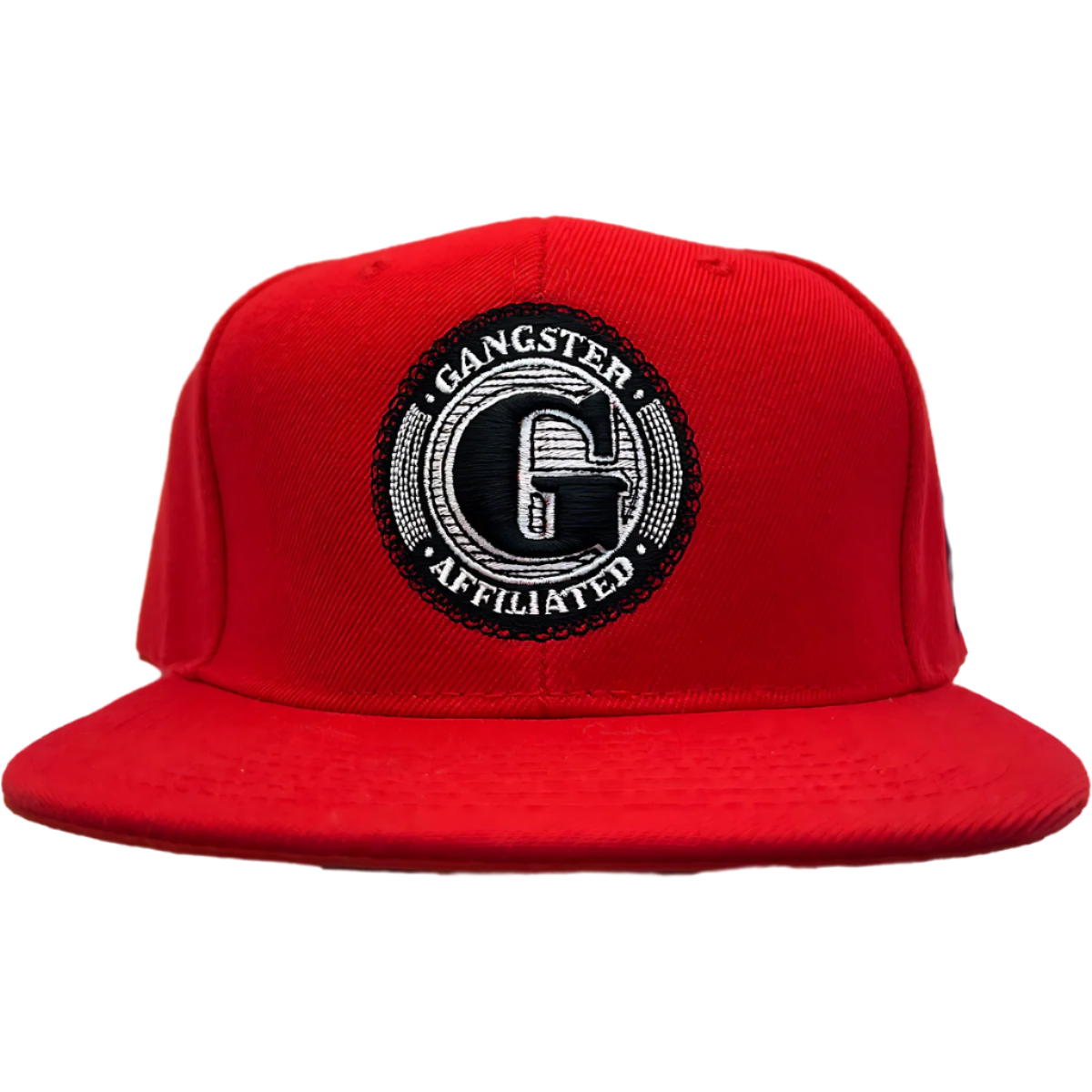 Gangster Affiliated Big "G" Logo Monogram Red Snapback
