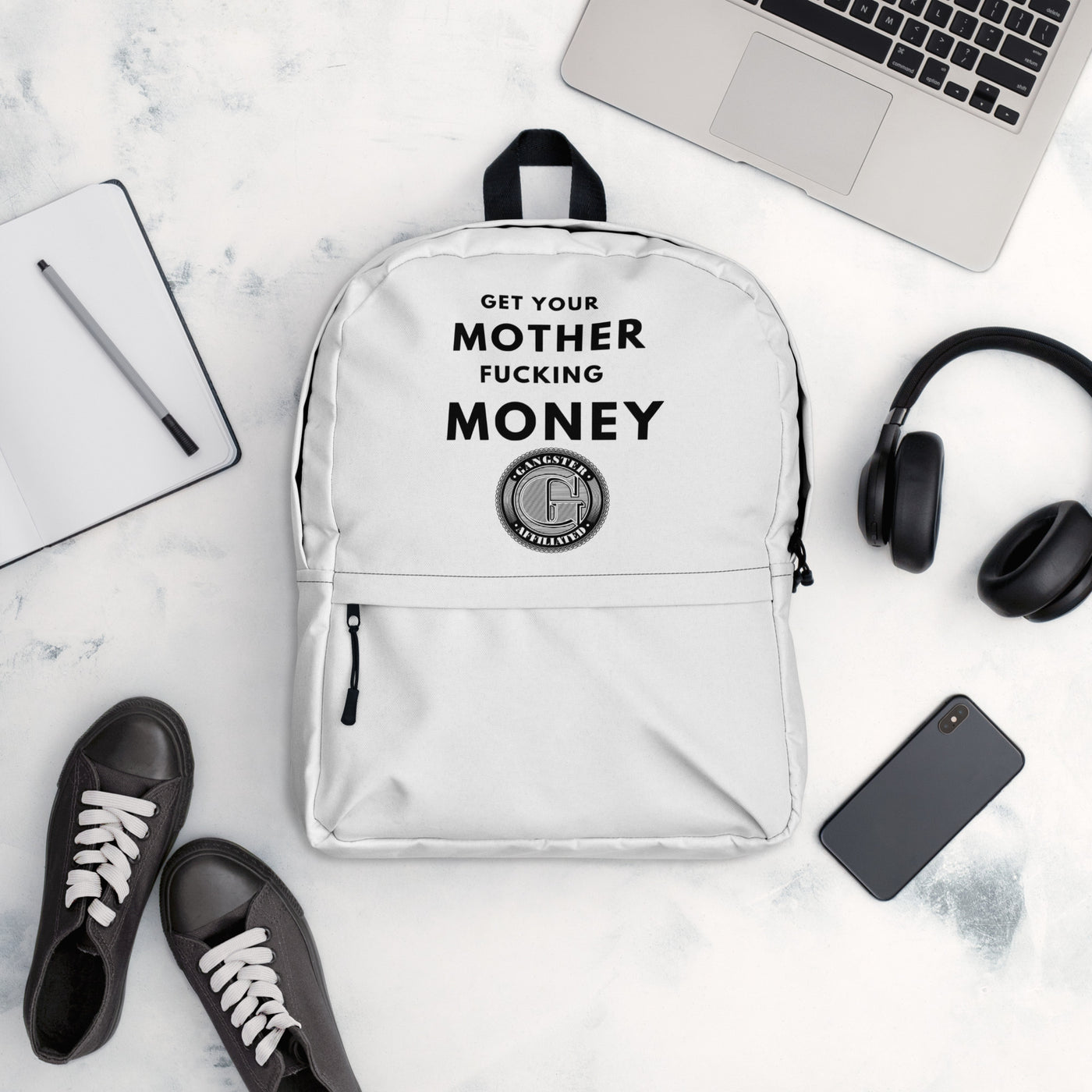 Gangster Affiliated "Get Your MF Money" Backpack