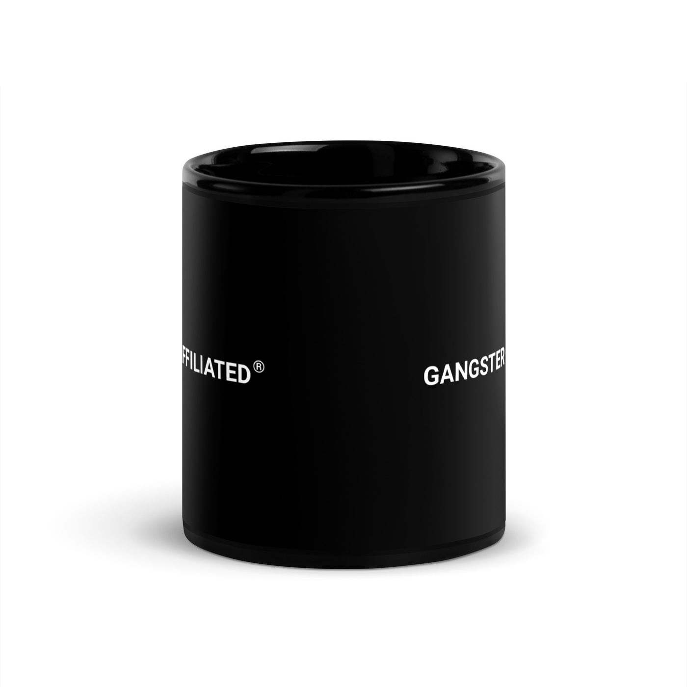 Gangster Affiliated Black Glossy Mug