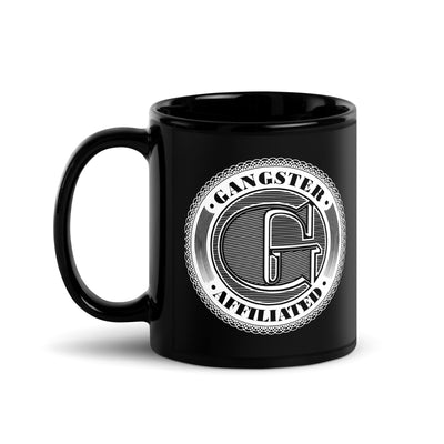 Gangster Affiliated Big "G" Logo Black Glossy Mug