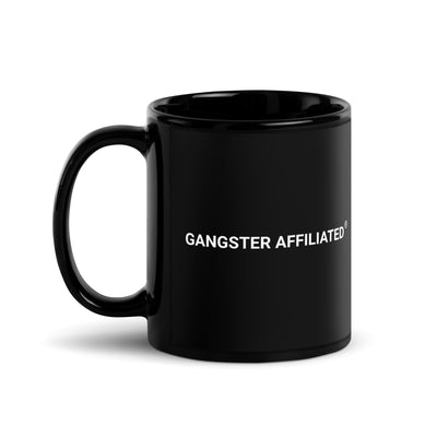 Gangster Affiliated Black Glossy Mug