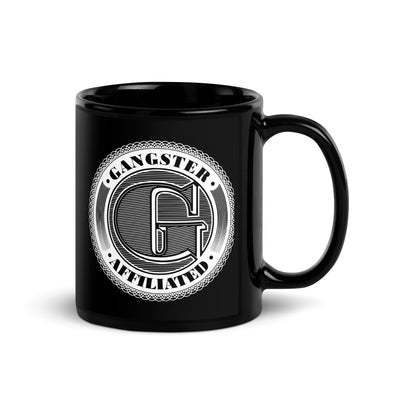 Gangster Affiliated Big "G" Logo Black Glossy Mug