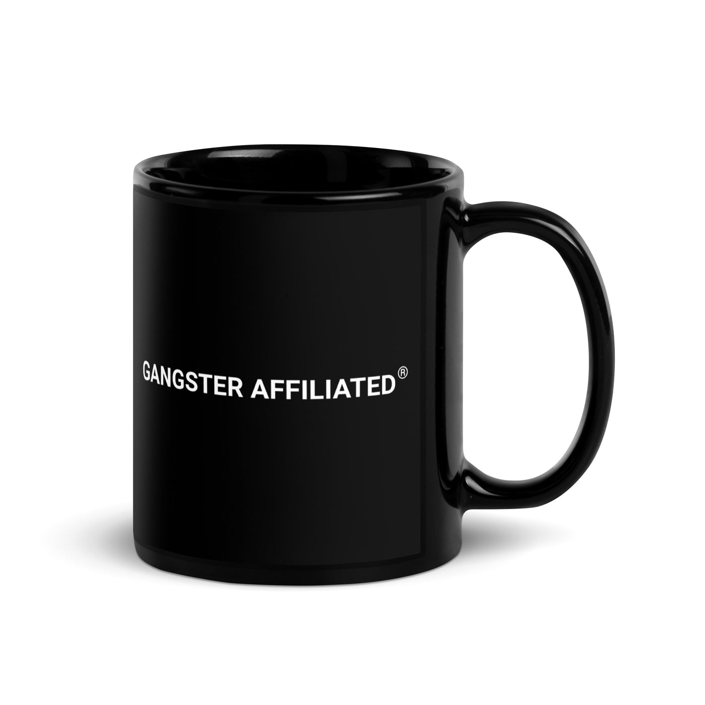 Gangster Affiliated Black Glossy Mug