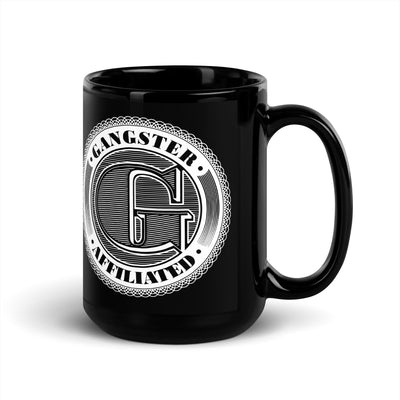Gangster Affiliated Big "G" Logo Black Glossy Mug