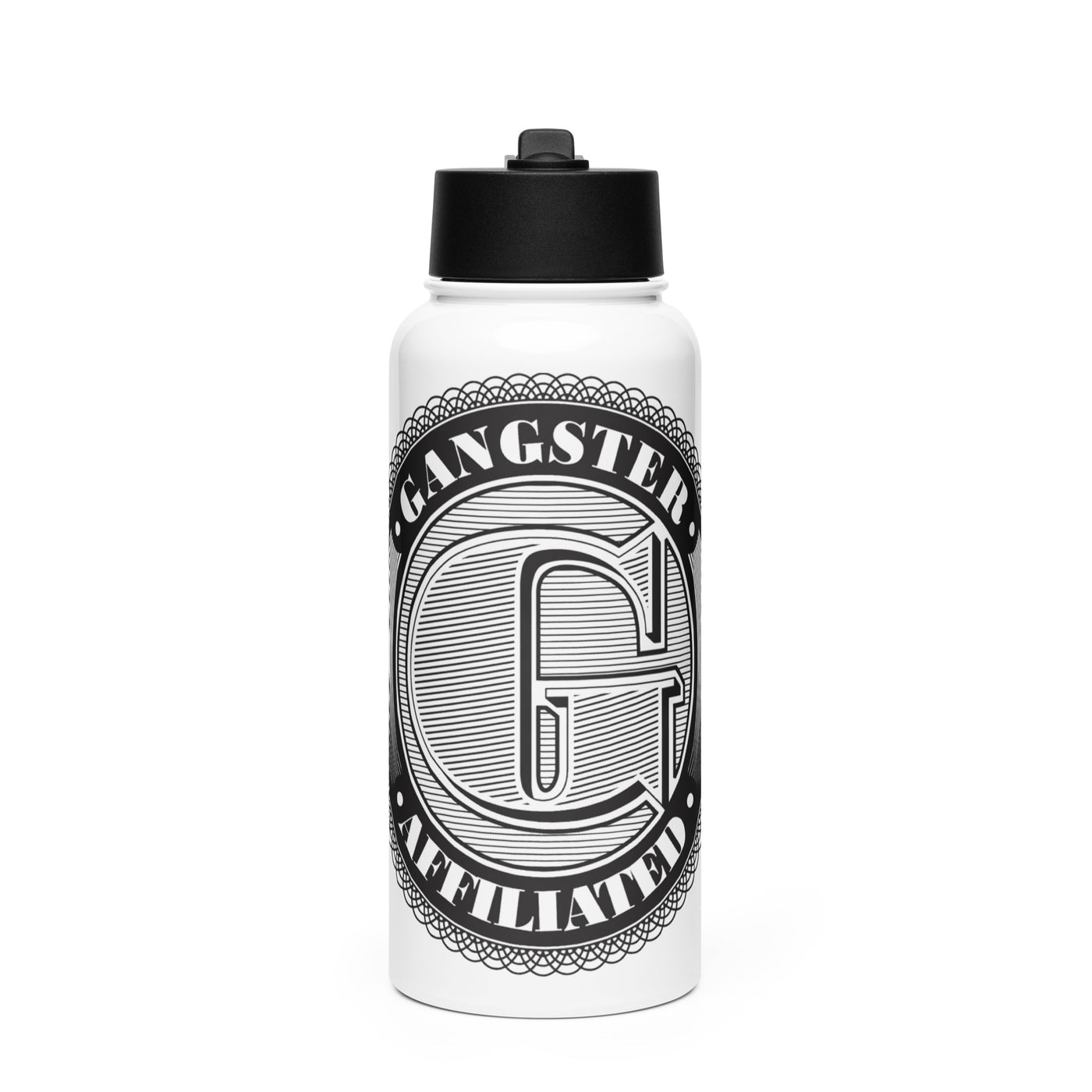 Gangster Affiliated Big "G" Monogram Logo Stainless Steel Water Bottle