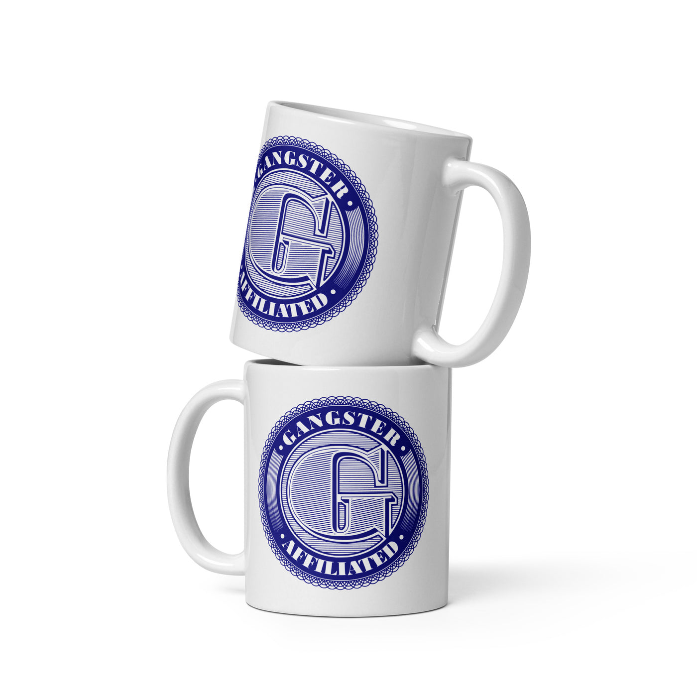 Gangster Affiliated Big "G" Navy Glossy Mug