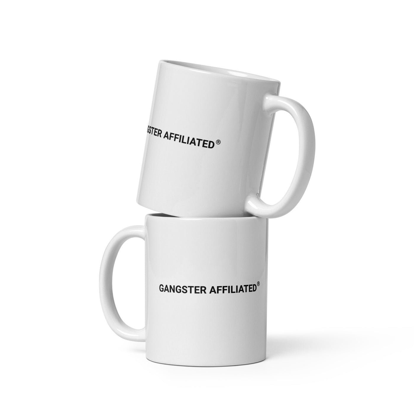 Gangster Affiliated White Glossy Mug