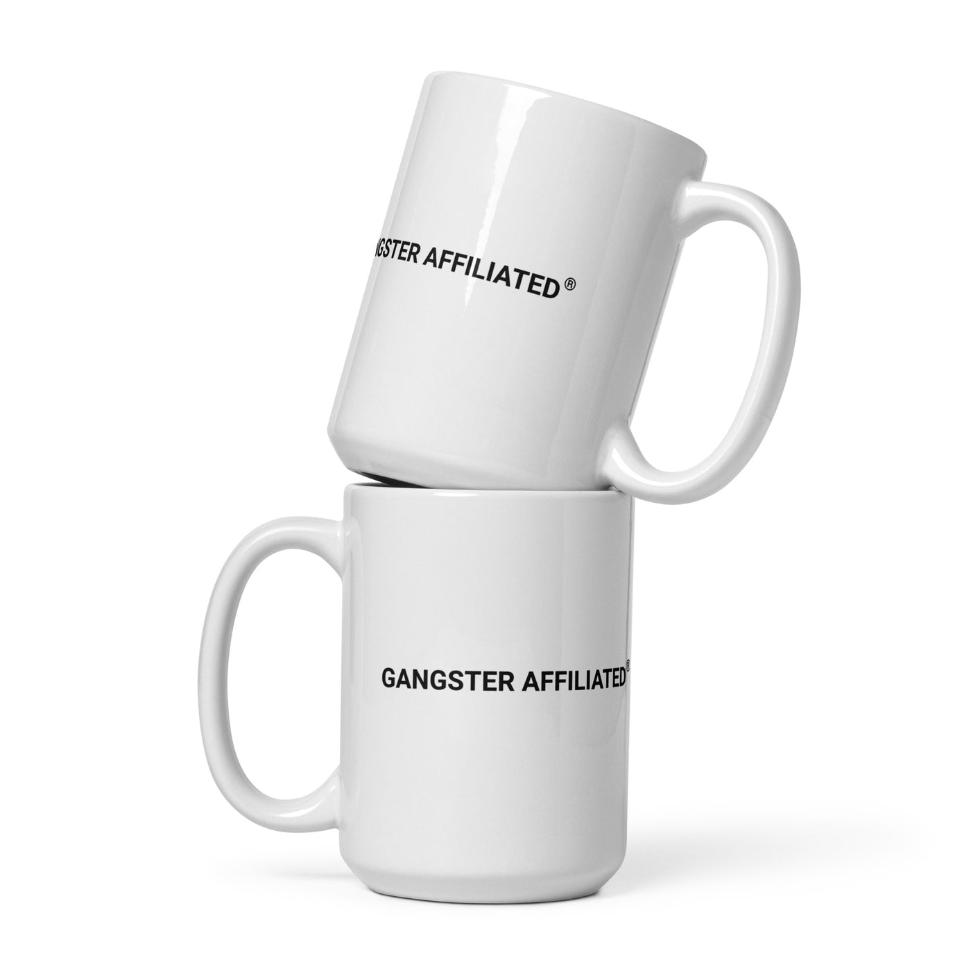 Gangster Affiliated White Glossy Mug